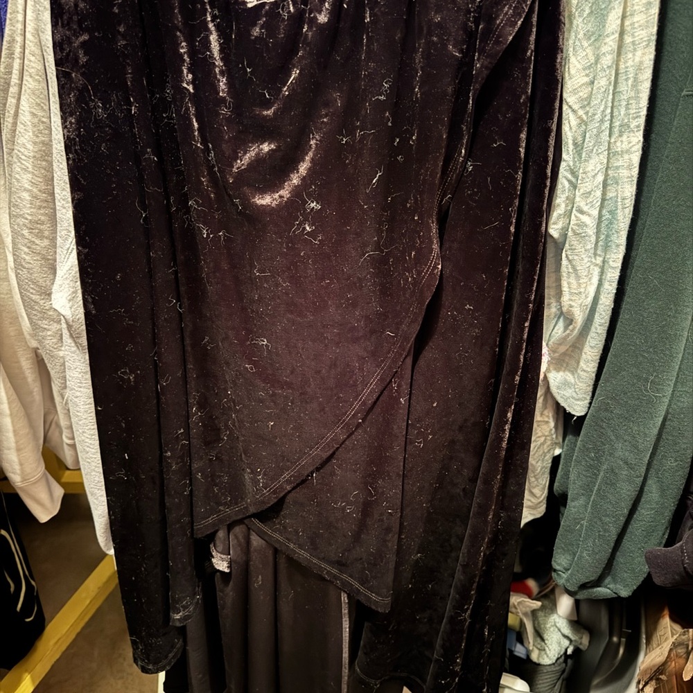 Torrid Black Velvet Maxi Skirt